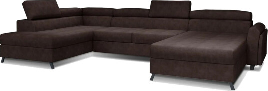 Seksjon Eltap Josette 360x200x92 cm Dora 28 Mørk brun Venstre Seksjon Eltap Josette 360x200x92 cm Dora 28 Mørk brun Venstre