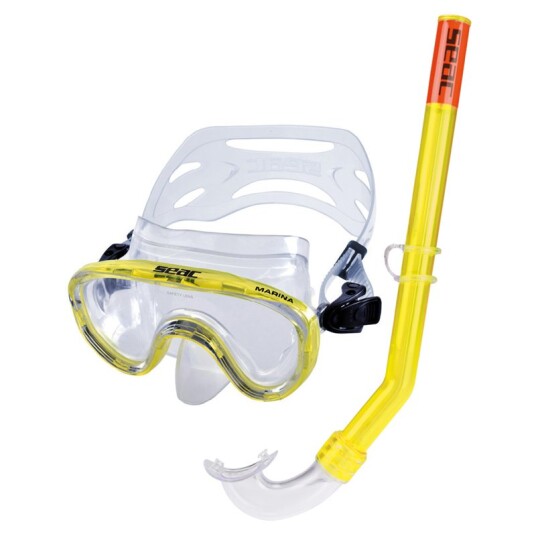 Seac Snorkelsett Marina Siltra Gul