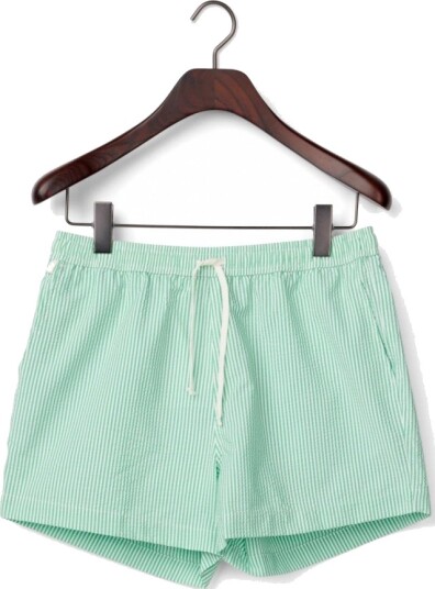 LEXINGTON Badeshorts grønn/hvit stripet