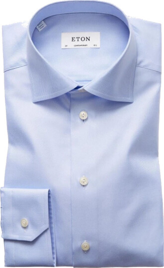 Eton Herre Skjorter Blå 2XL,