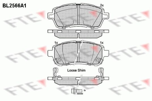 Bremseklosser FTE 9010817 Bremseklosser FTE 9010817