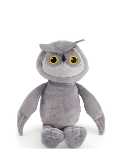 Twistshake Twistshake Plush Toy Owl - Grey - ONE SIZE