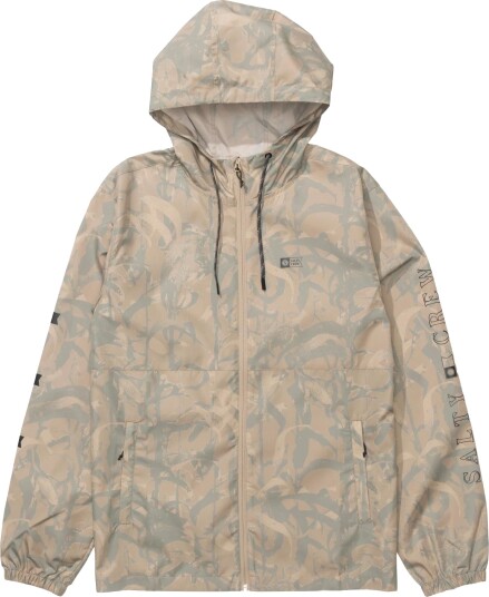 Salty Crew Men"s Surface Windbreaker Jacket Lightt Camo S