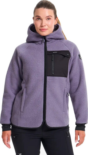 RevolutionRace Sherpa Hoodie Dame Cadet Størrelse:L Dame > Overdeler > Fleece & midlayers