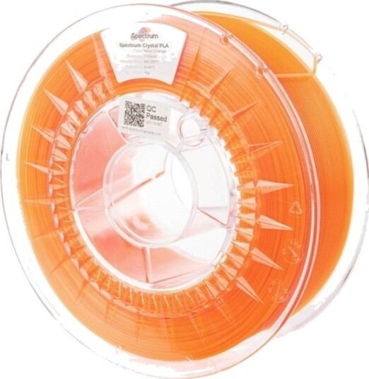 Spectrum PLA Crystal Filament 1.75 mm 1000 g Neon Orange 80884