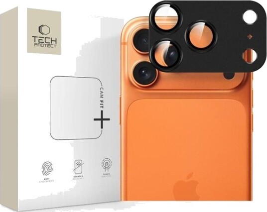 Tech-Protect Camfull Fit+ Kamerabeskyttelse for iPhone 17 Pro - Svart