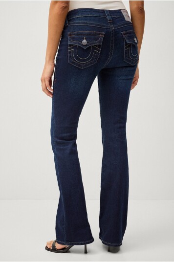 True Religion   Jeans Becca Mid Rise Boot Cut Flap   Blå
