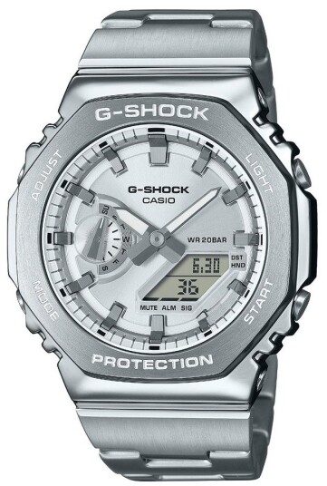 Casio Herreklokke GM 2110D 7AER G shock Sølvfarget/Stål Ø44.4 mm Casio Herreklokke GM 2110D 7AER G shock Sølvfarget/Stål Ø44.4 mm