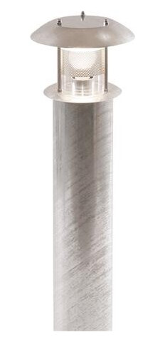Dekanon Pullertarmatur F/Ø133mm Mast. E27. F/Retrofit Led. Varmgalvaniseret. Klasse I Standard