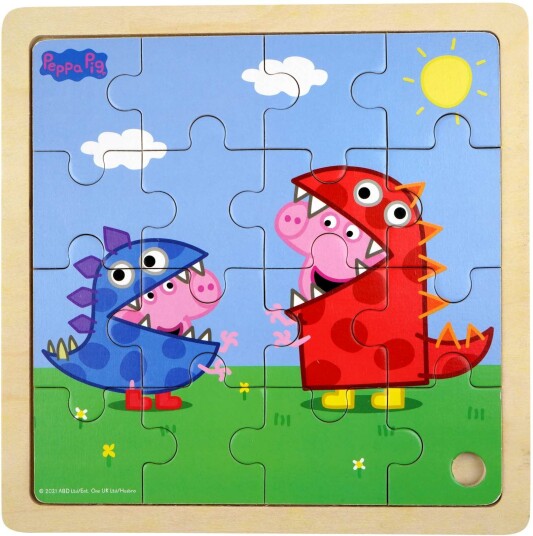 Peppa Pig Trepuslespill Dino Dressup Peppa Pig Trepuslespill Dino Dressup
