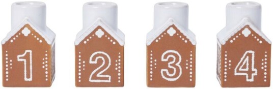 Kähler Pepperkake Adventslysestake 7,5 cm Keramikk Brun Kähler Pepperkake Adventslysestake 7,5 cm Keramikk Brun