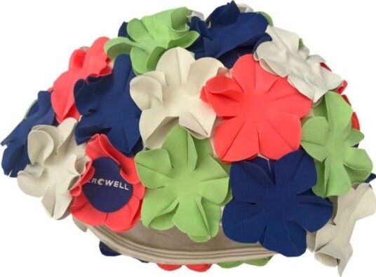 Badehette Crowell Flowers Blomsterfarge Sl.5 Badehette Crowell Flowers Blomsterfarge Sl.5