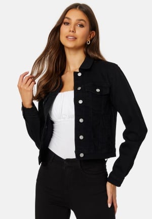Happy Holly Lottie Denim Jacket Grey-black 40