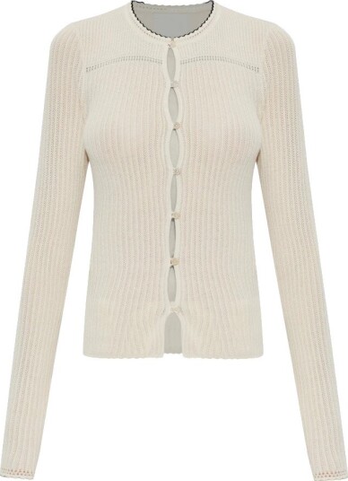 Isabel Marant Dame Strikkevarer Beige 2XS,