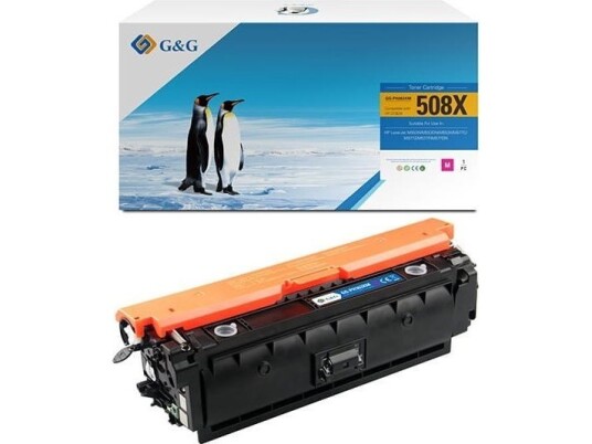 G&G Toner G&G-Kompatibel Toner Med Hp Cf363x Nt-Ph363xm Hp 508X Magenta 9500S Høy Kapasitet