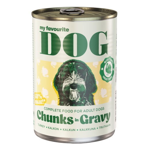 Kalkun Våtfôr 415 g til Hund - My Favourite Dog