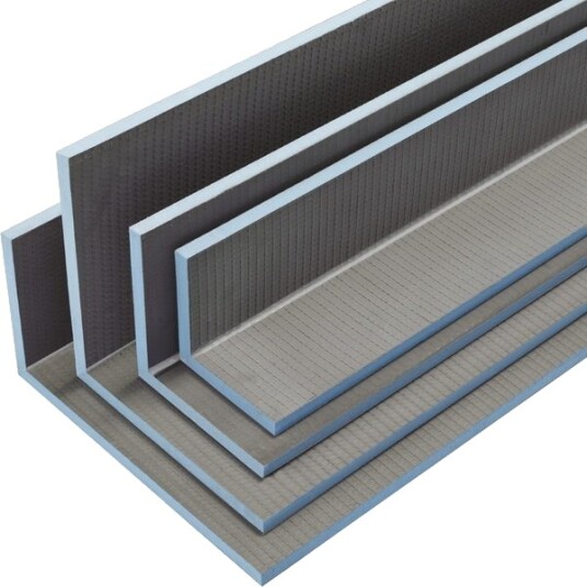 Wedi Plateelement l-form 2500x200x200mm mensolo