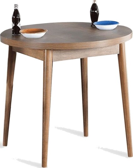 Cavuria Spisebord 90 cm Rund - Valnøtt