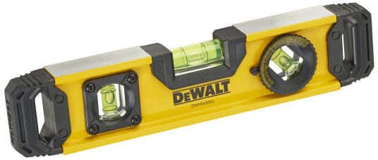 Dewalt Torpedo 250 mm Vater med Magnetisk Egenskaper og 3 Libeller DWHT0-43003