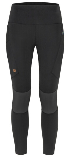 Fjellreven Women's Abisko Trekking Tights Pro Black/iron Grey XL
