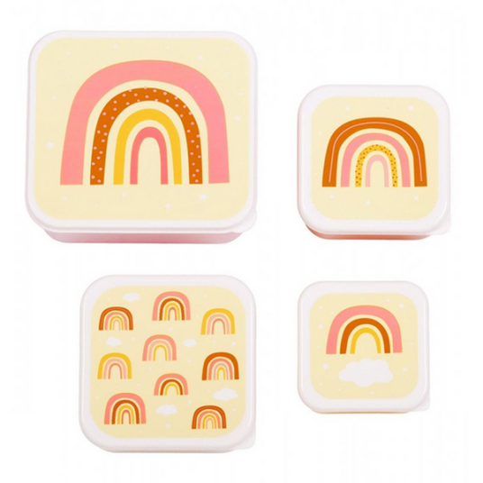 A Little Lovely Company Matbokssett 4 deler Rainbow A Little Lovely Company Matbokssett 4 deler Rainbow