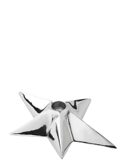 Anna + Nina Nova Candle Holder - Silver - H5CM Anna + Nina Nova Candle Holder - Silver - H5CM