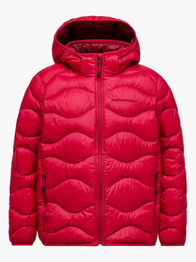 Peak Performance Junior Helium Down Hood Jacket Rød 170