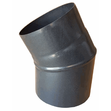 Ø125mm Røykrør 30 grader u /luke sort emalje Ø125mm Røykrør 30 grader u /luke sort emalje