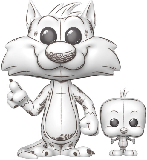 Funko POP! & Buddy: Looney Tunes Sylvester & Tweety Sketched