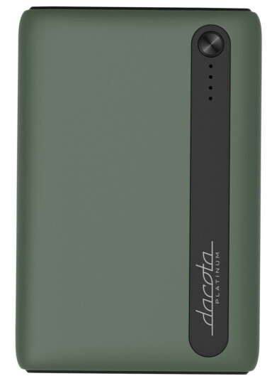 DACOTA PLATINUM A5 POWERBANK 5 000 MAH MØRK GRØNN DACOTA PLATINUM A5 POWERBANK 5 000 MAH MØRK GRØNN