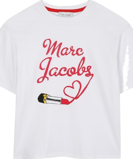 Little Marc Jacobs T skjorte Hvit m. Trykk Marc Jacobs 6 år 116 T skjorte