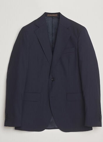 Oscar Jacobson Ego Wool Blazer Blue