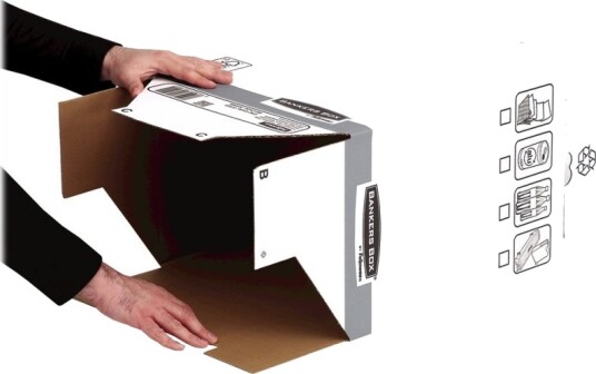 Fellowes Bankers Box Avfallskurv 90 L Papir Grå