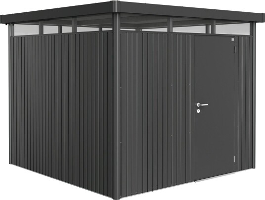 BIOHORT UTEBOD HIGHLINE H4 1 DØR MØRK GRÅ METALLIC