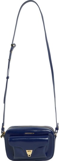 Coccinelle Beat Shiny Calf Mini Bag   Blue   ONE SIZE