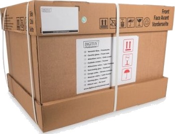 Digitus Professional Skap Skap Veggmonterbar Svart Ral 9005 12U 19"