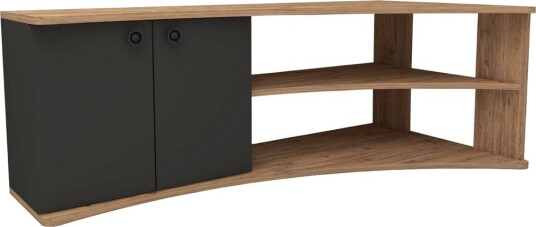 Termera TV-benk 135 cm - Brun/Antrasitt Termera TV-benk 135 cm - Brun/Antrasitt