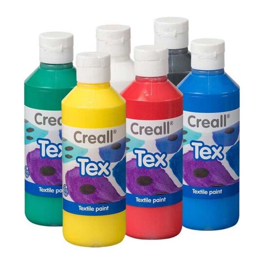 Creall Tekstilmaling 6 stk 250ml