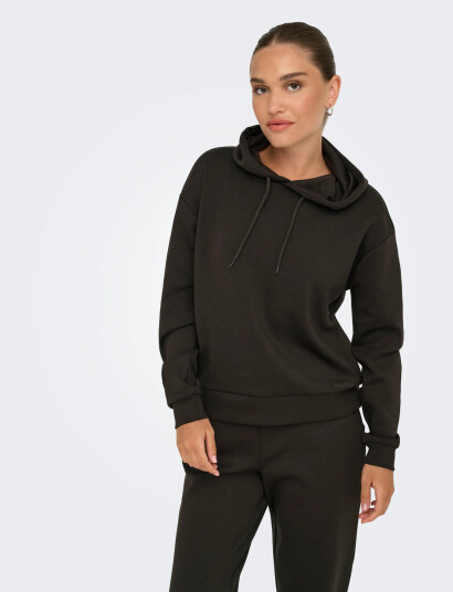 Only Play Onplounge Life Hood Ls Swt Noos - Brown - L