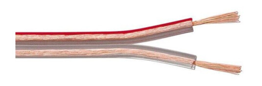 Pro Høyttalerkabel 2.5mm 100m Transparent Uterminert Pro Høyttalerkabel 2.5mm 100m Transparent Uterminert
