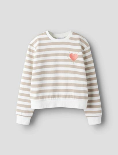 Name It Nkfbell Short Nreg Ls Swe Bru Ps Noos White 116