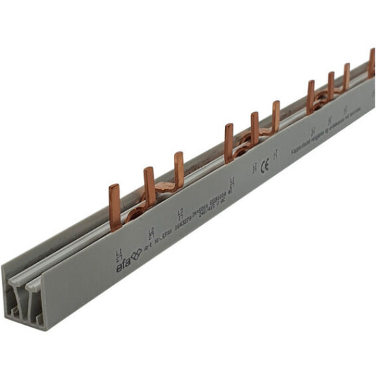 EFA Samleskinne stift S3/16 L1-L2-L3-space 18mm 16mm² 1m - 1643279