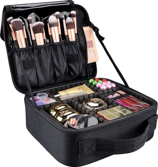 Uniq Makeup Reisetaske - Toalettveske / Kosmetikkveske For All Din Sminke - Svart Uniq Makeup Reisetaske - Toalettveske / Kosmetikkveske For All Din Sminke - Svart