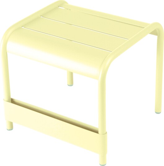 Fermob   Luxembourg Small Low Table/footrest Frosted Lemon A6   Utendørs Småbord Og Sidebord