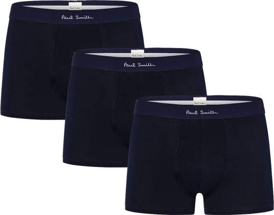 PS Paul Smith Men Trunk 3 Pack Plain Navy XL