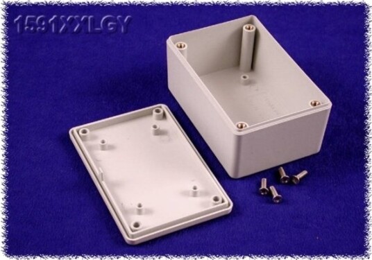 Hammond Electronics 1591XXLGY 87 × 57 × 40 mm ABS Grå Kabinett
