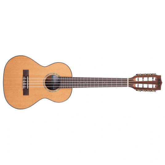 Kala Ka-Scac-T8 Gloss Solid Cedar Top Acacia 8-String Tenor Ukulele, Bag, Ub-T