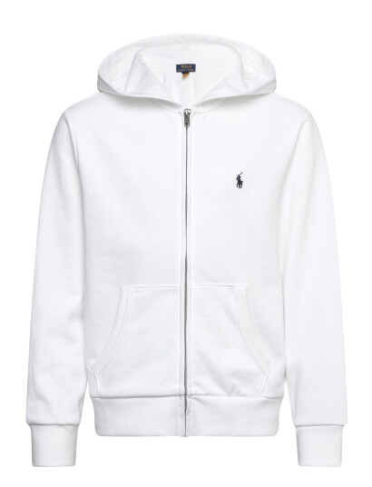 Ralph Lauren Kids French Terry Full Zip Hoodie White 138 149