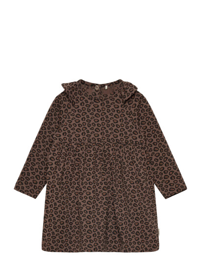 Minymo Dress Ls Aop Brown 56