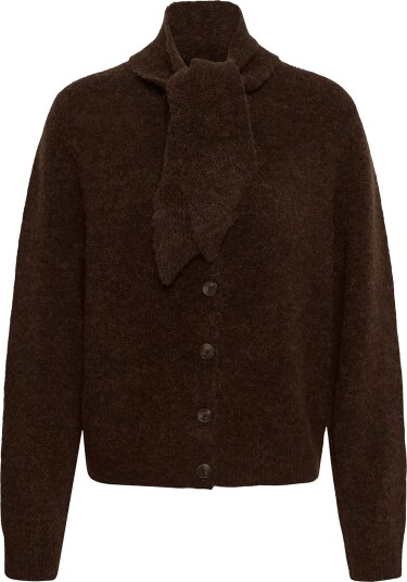 Part Two Chaniepw Cardigan   DOWNTOWN BROWN MELANGE   L